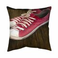 Begin Home Decor 26 x 26 in. Pink Sneakers-Double Sided Print Indoor Pillow 5541-2626-MI34